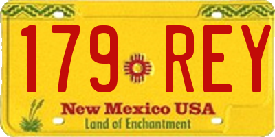 NM license plate 179REY