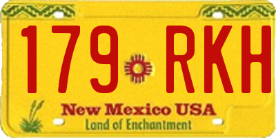 NM license plate 179RKH