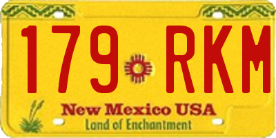 NM license plate 179RKM