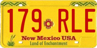 NM license plate 179RLE