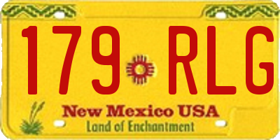 NM license plate 179RLG