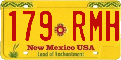 NM license plate 179RMH