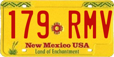 NM license plate 179RMV