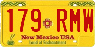 NM license plate 179RMW