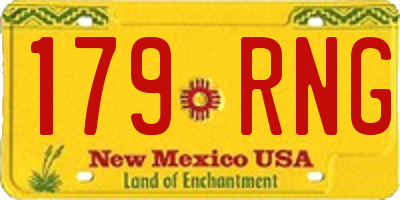 NM license plate 179RNG