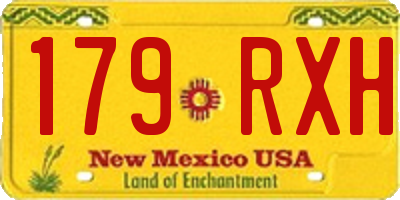 NM license plate 179RXH