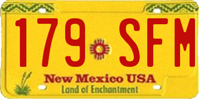 NM license plate 179SFM