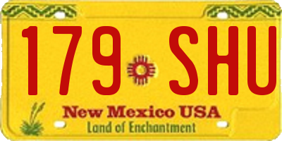 NM license plate 179SHU