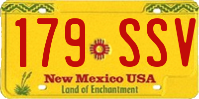 NM license plate 179SSV