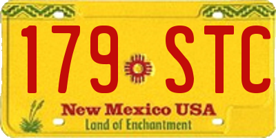 NM license plate 179STC