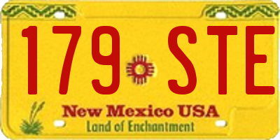 NM license plate 179STE