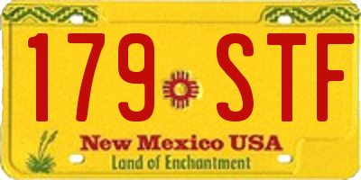 NM license plate 179STF