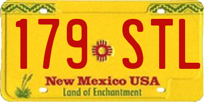 NM license plate 179STL