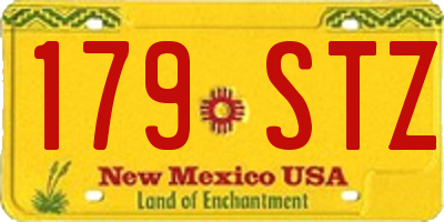 NM license plate 179STZ