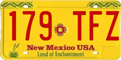 NM license plate 179TFZ
