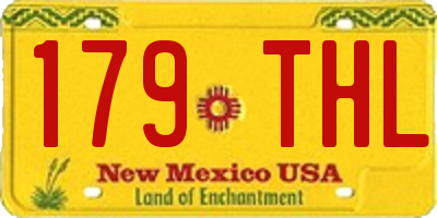 NM license plate 179THL