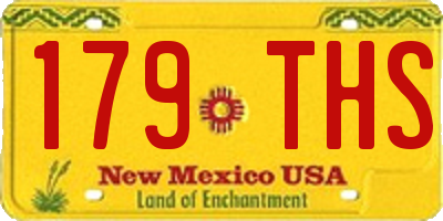 NM license plate 179THS
