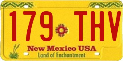 NM license plate 179THV