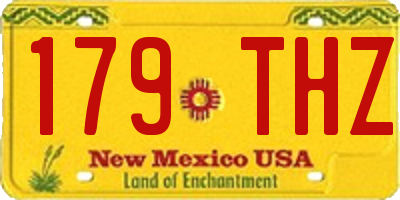 NM license plate 179THZ
