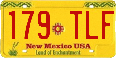NM license plate 179TLF