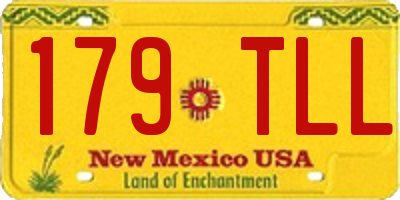 NM license plate 179TLL