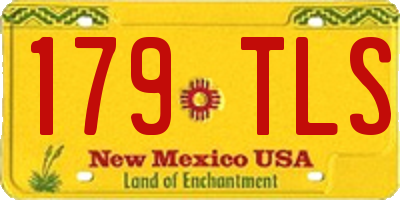 NM license plate 179TLS