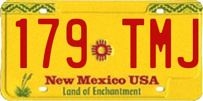 NM license plate 179TMJ