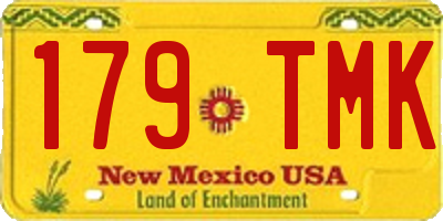 NM license plate 179TMK