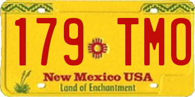 NM license plate 179TMO