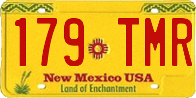 NM license plate 179TMR
