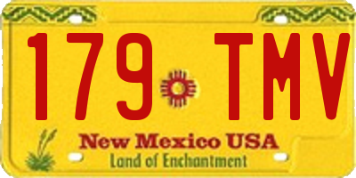NM license plate 179TMV
