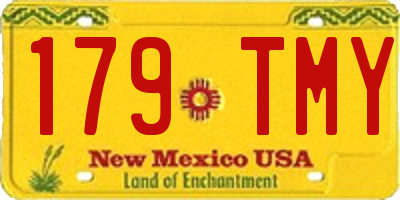 NM license plate 179TMY