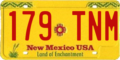 NM license plate 179TNM