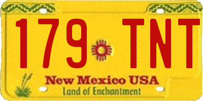 NM license plate 179TNT
