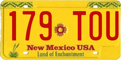 NM license plate 179TOU
