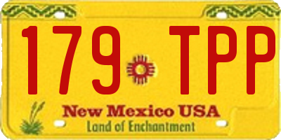 NM license plate 179TPP