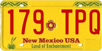 NM license plate 179TPQ