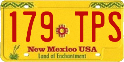 NM license plate 179TPS