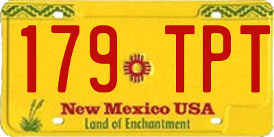 NM license plate 179TPT