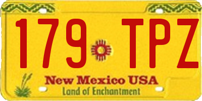 NM license plate 179TPZ