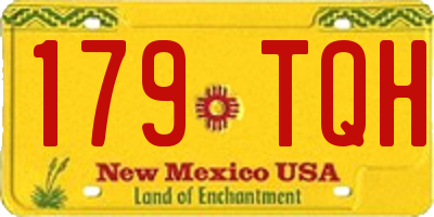 NM license plate 179TQH