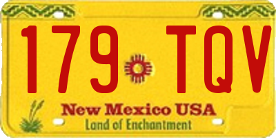 NM license plate 179TQV