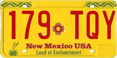 NM license plate 179TQY