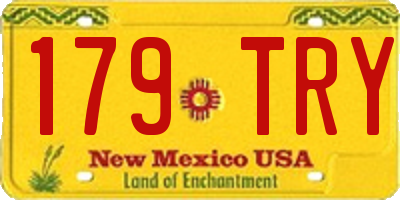 NM license plate 179TRY