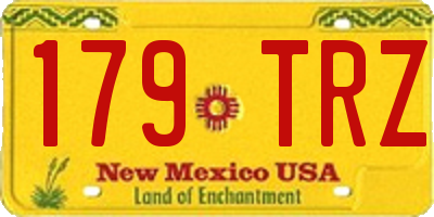 NM license plate 179TRZ