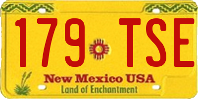 NM license plate 179TSE