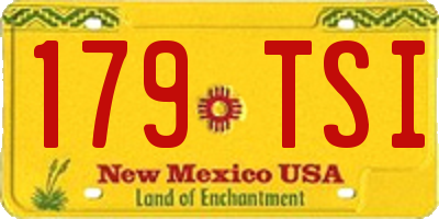NM license plate 179TSI