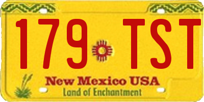 NM license plate 179TST