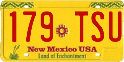 NM license plate 179TSU