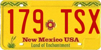 NM license plate 179TSX